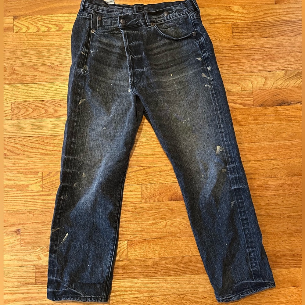 R13 Gold Splatter Crossover Jean, Eton Selvedge black, 26 - Picture 11 of 16